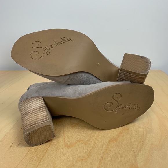 Anthropologie Seychelles Block Heel Suede Sandals - Picture 7 of 8